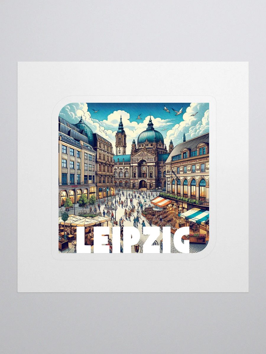 Make Your Mark Kiss Cut Stickers | AI Design Leipzig city product image (1)