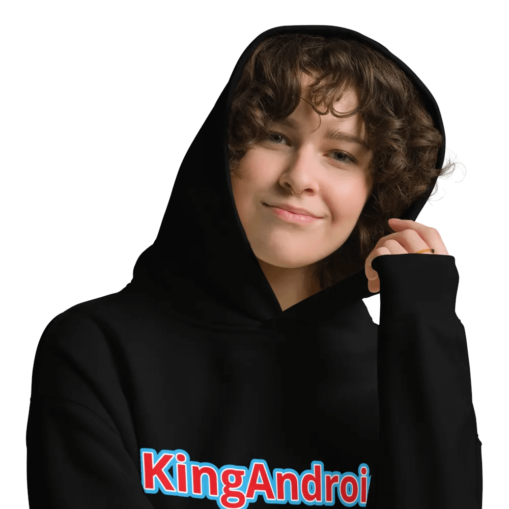 Blue and red KingAndroid hoodie product image (8)