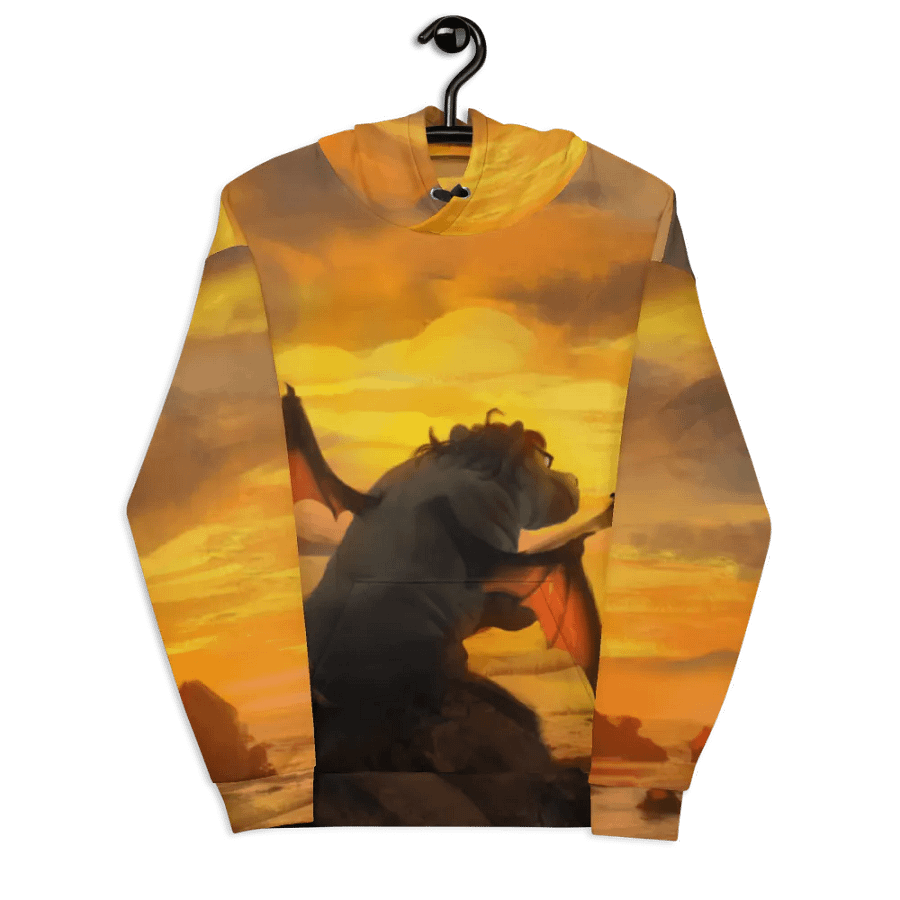 Orange Hippo Fullprint Hoodie product image (7)