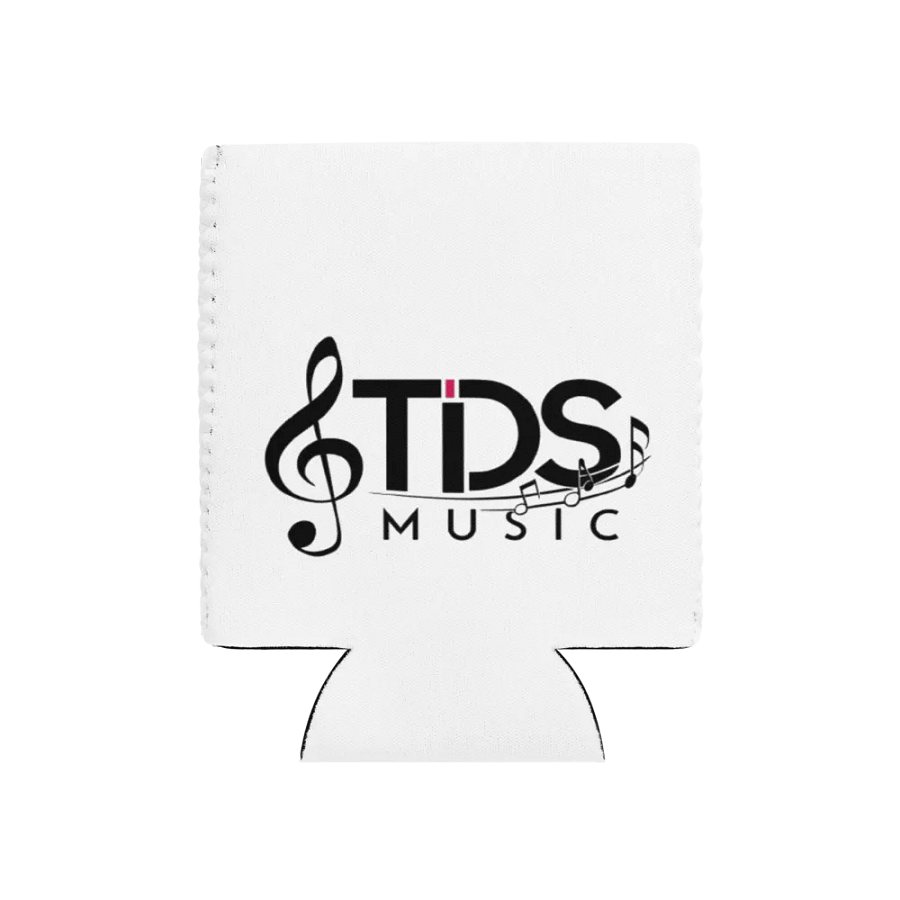 TDS Music Neoprene Can Cooler - White, Music-Themed Design product image (3)