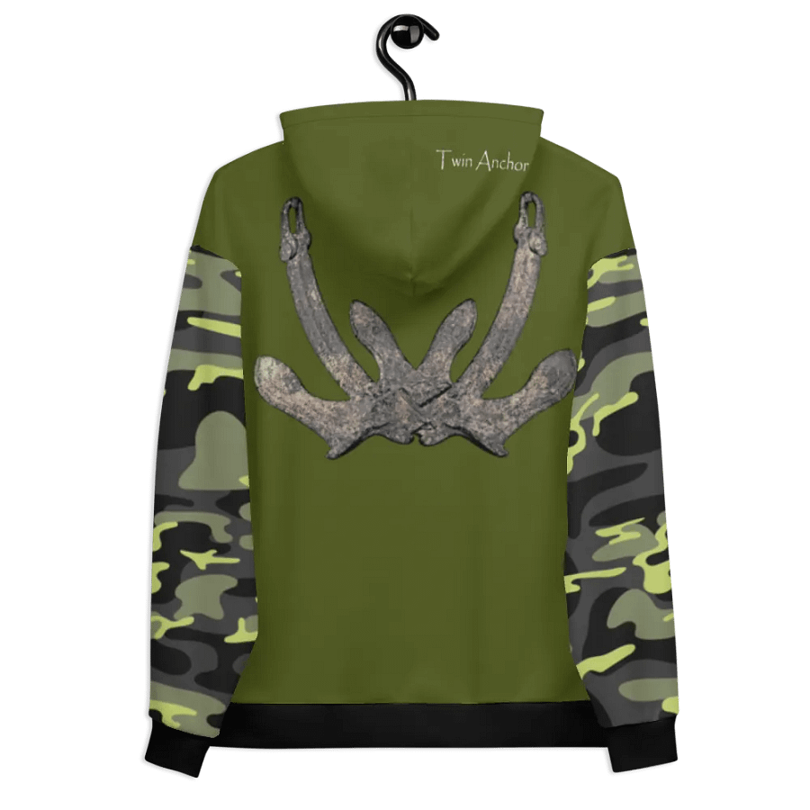 Camouflage & Green Anchor Hoodie product image (11)