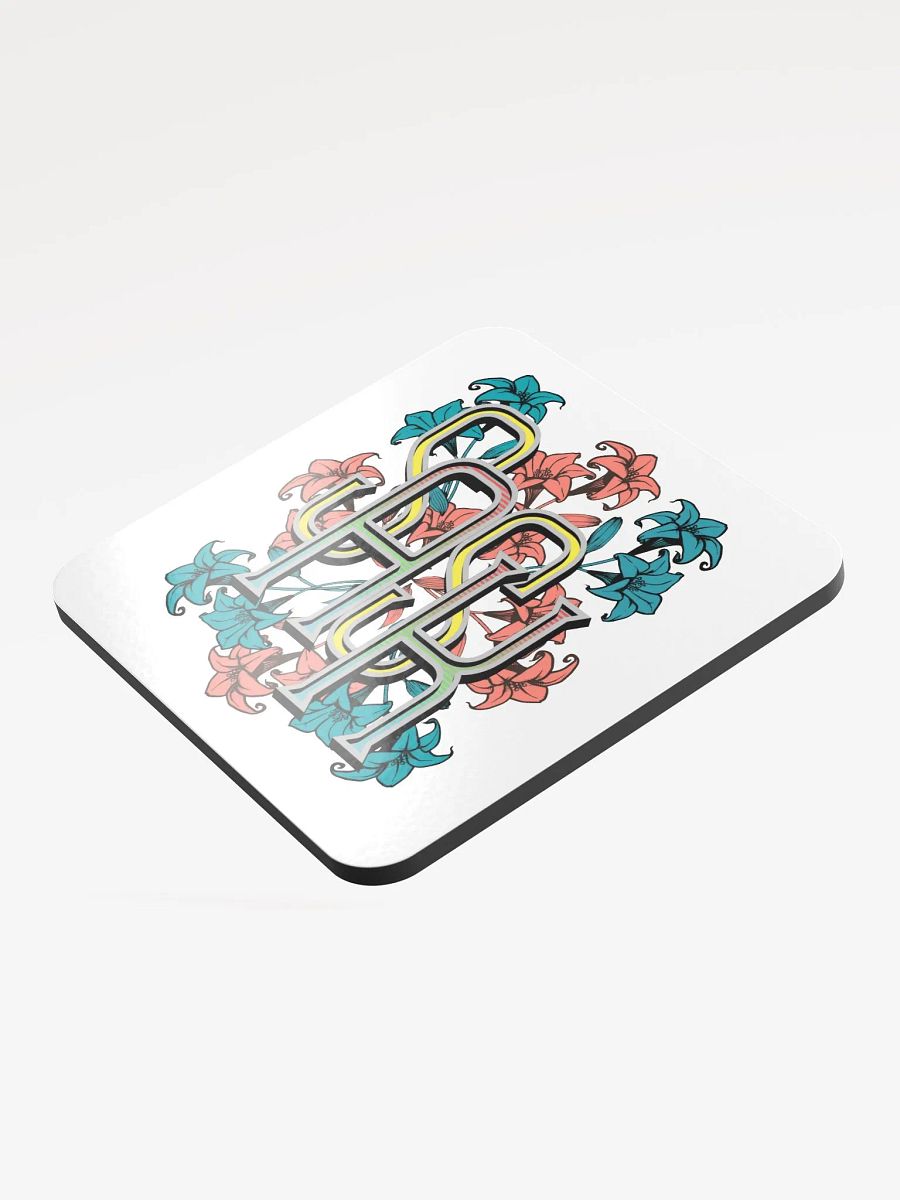 Sask Saskatoon Saskatchewan Flower Bloomed Initials Cork Coaster Set product image (4)