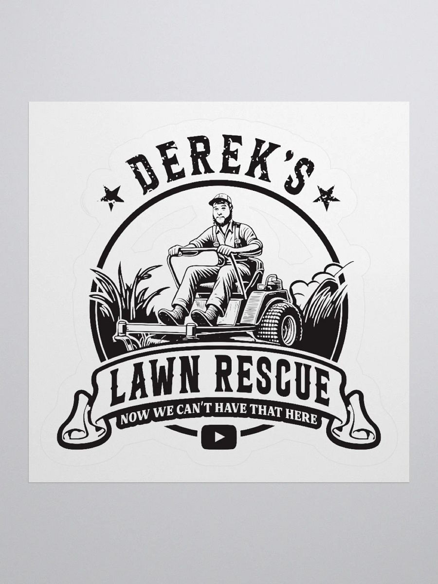 Derek's Lawn Rescue Sticker product image (2)