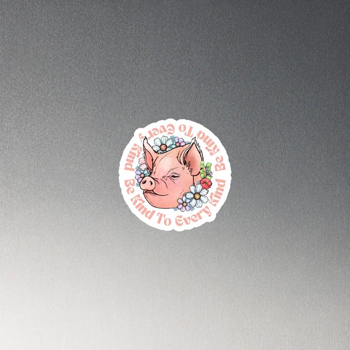 Pinky 'Be Kind To Every Kind' Die-Cut Magnet product image (3)