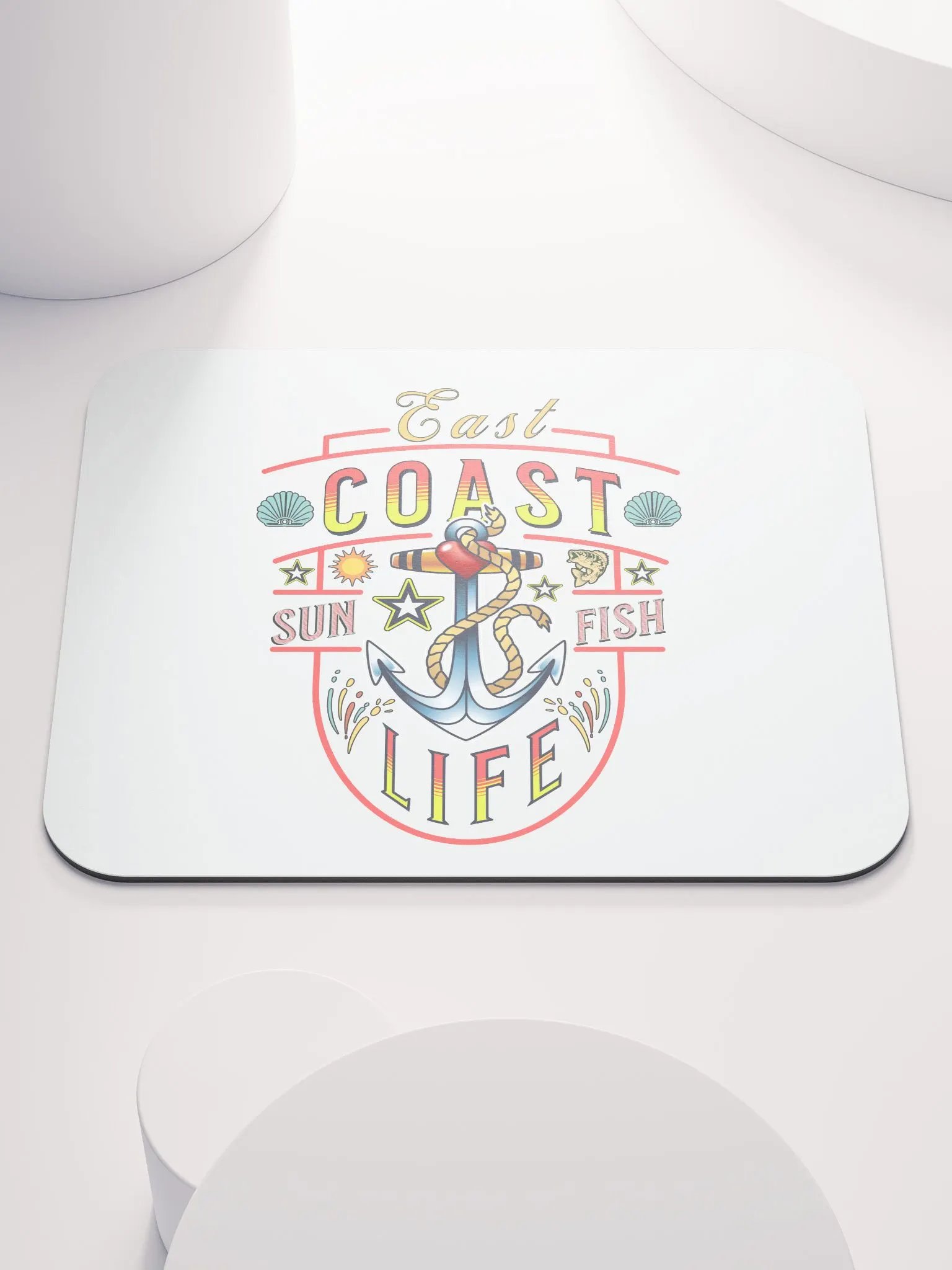 East Coast Life Nautical Mouse Pad product image (1)