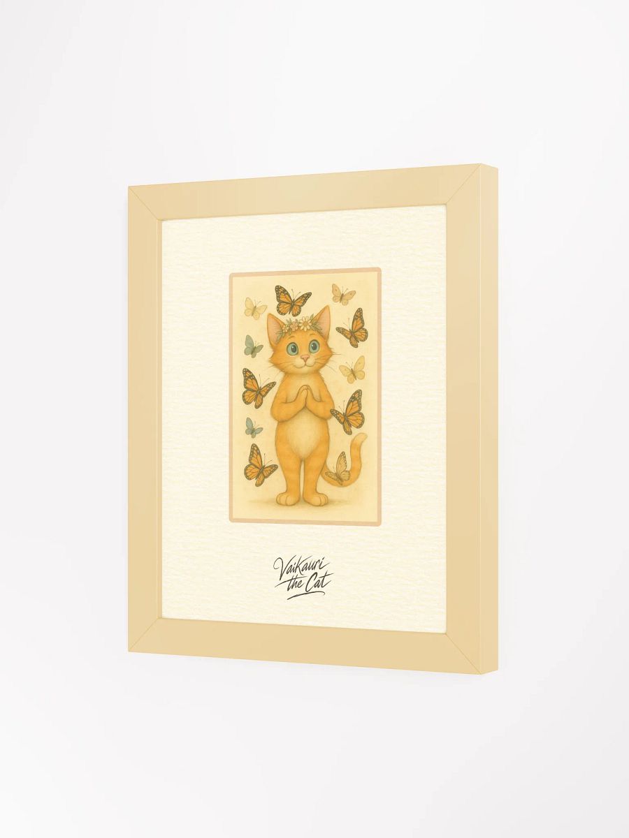 Vaikauri The Cat Framed Artprint product image (6)