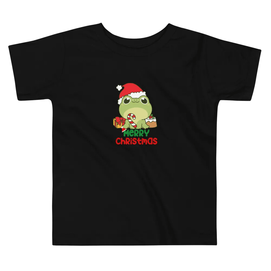 Festive Frog Christmas Toddler T-Shirt product image (6)