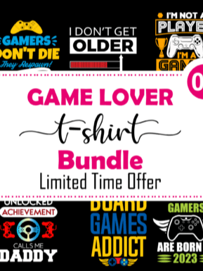 Game Lover T-shirt Template product image (2)