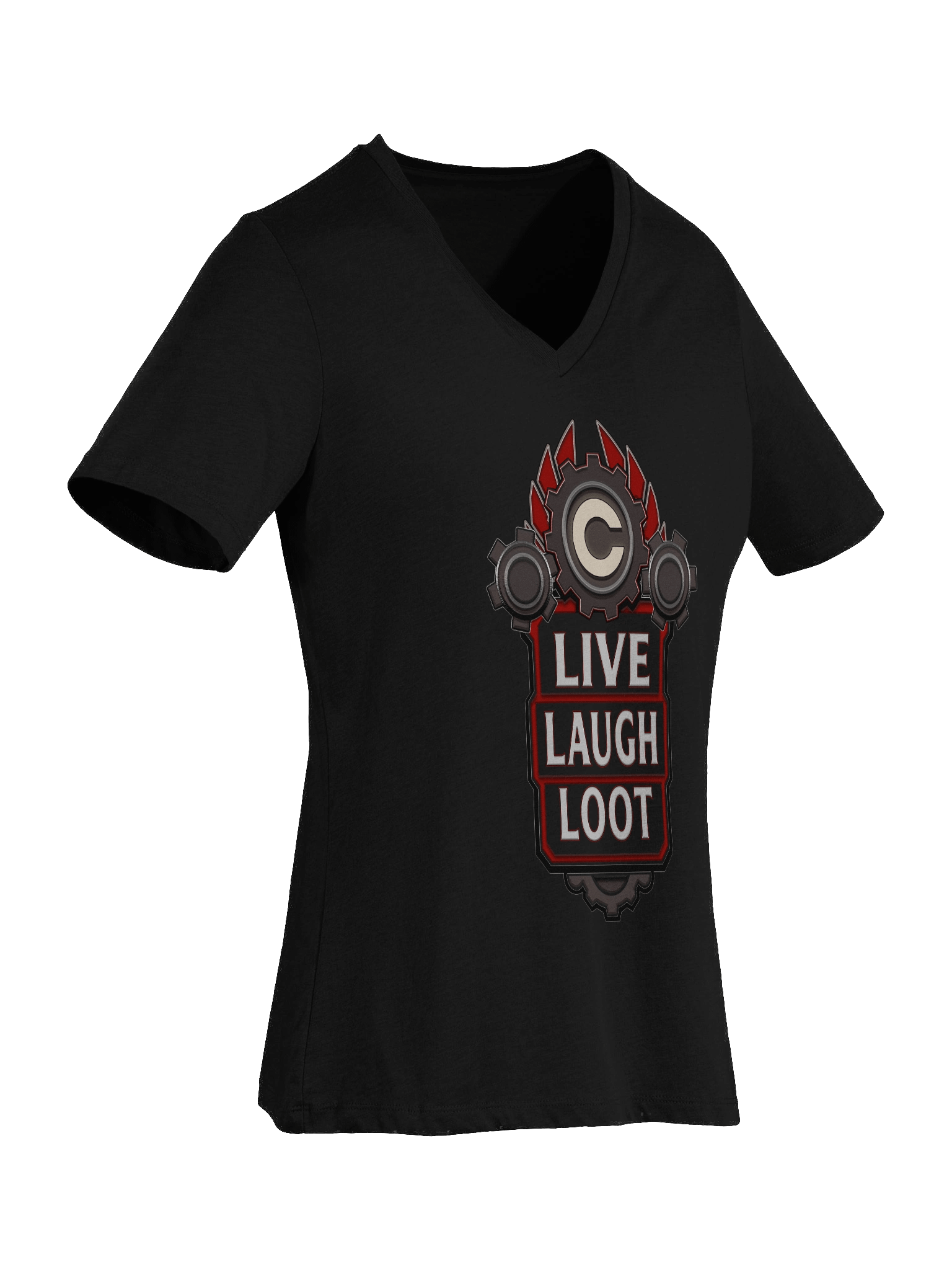 Ladies Live Laugh Loot V-Neck Shirt product image (4)