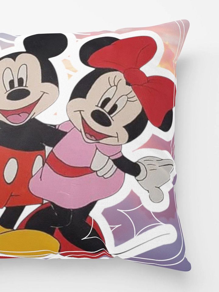 Mickey and Minnie mouse (art by Dina R.) acrylic painting - Pillow product image (4)