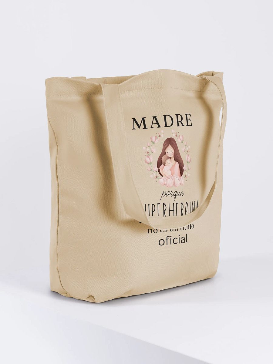 Mohters day Design Madre Porque Superheroina no es un titulo oficial tote product image (4)