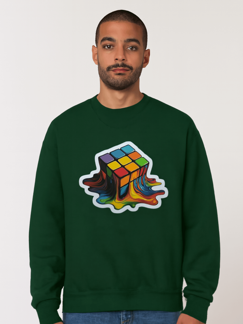 Melting Rubik's Cube Unisex Sweatshirt product image (1)