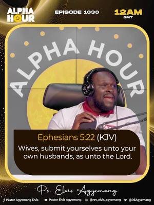 Don’t Wait to Learn the Hard Way, Seek Wisdom Now... Experience may teach, but wisdom preserves. Whether you’ve lived right or strayed before, a good marriage is built on understanding.  This will bless you. Watch and Share. #AlphaHour  #AlphaHourWithPastorElvis  #PastorElvis  #LadyMercyAgyemangElvis   #EverydayWithGodIsEverydayInVictory  #PrayerAndTestimonyAltar  #12amGMT  #OneHourPrayer  #GreatTestimoniesAndUnspeakableJoy  #PrayerAndWonderCity #GraceMountainMinistry #PrayForTheCityCampaign