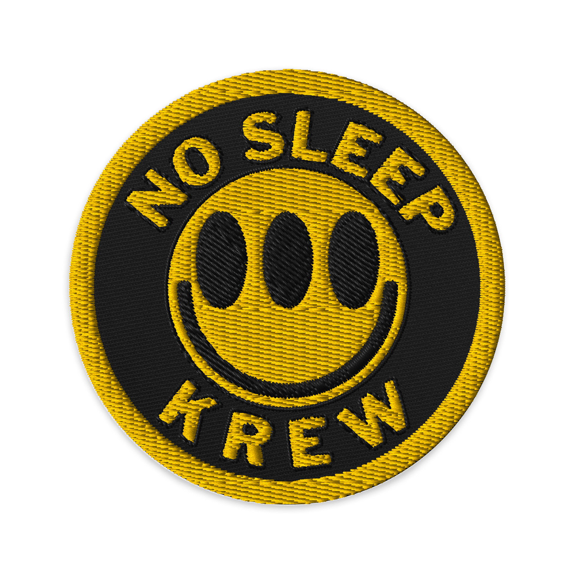 No Sleep Krew Icon Embroidered Patch - 'The OG' product image (1)