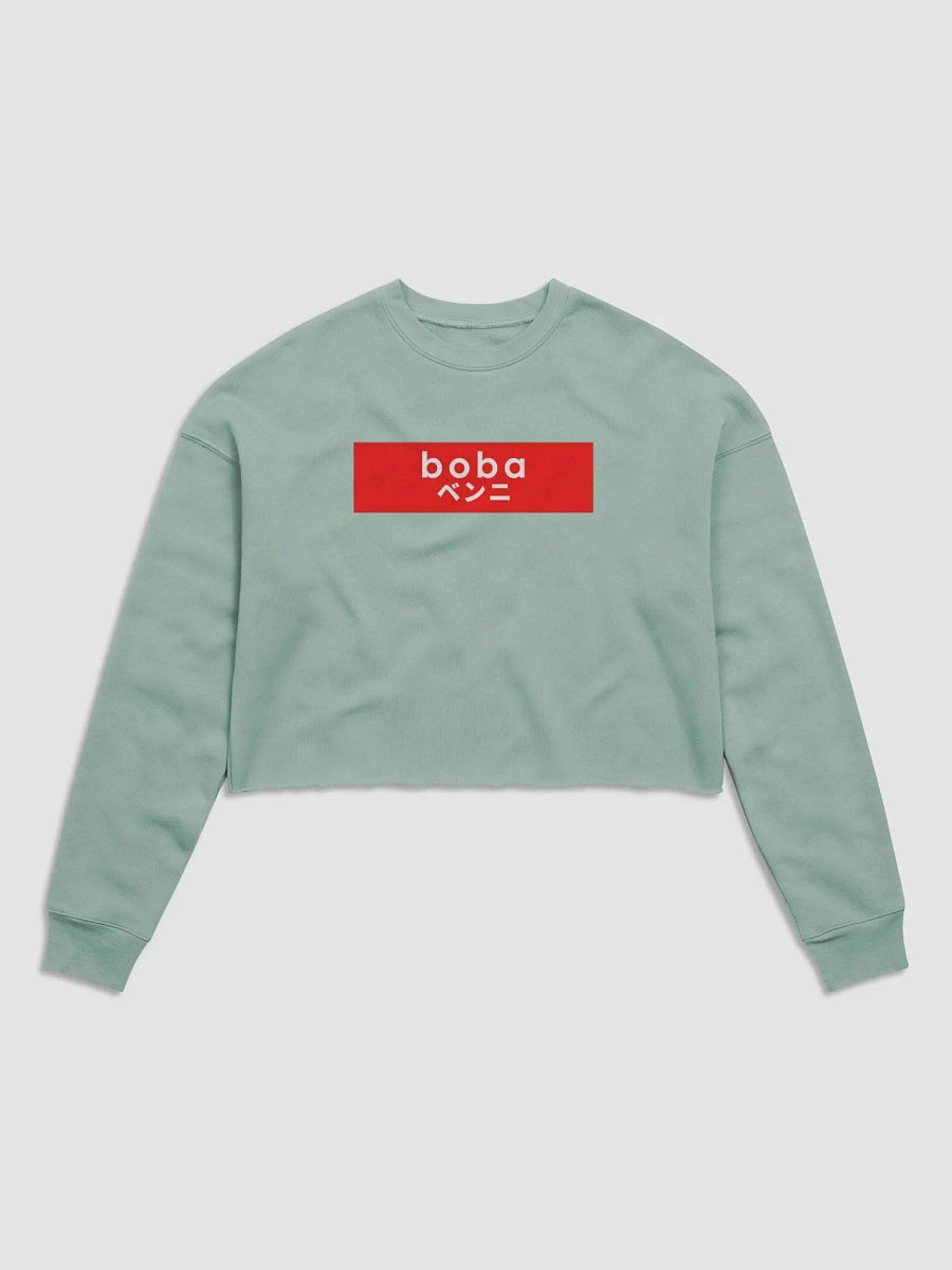 Simple Boba LONG SLEEVE FLEECE CROP TOP - MULTIPLE COLORS product image (2)