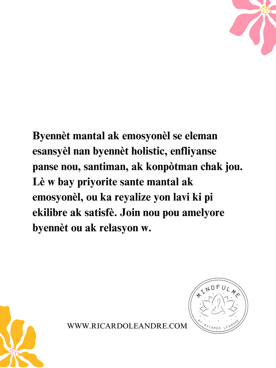 Mantal ak emosyonèl Byennèt product image (2)