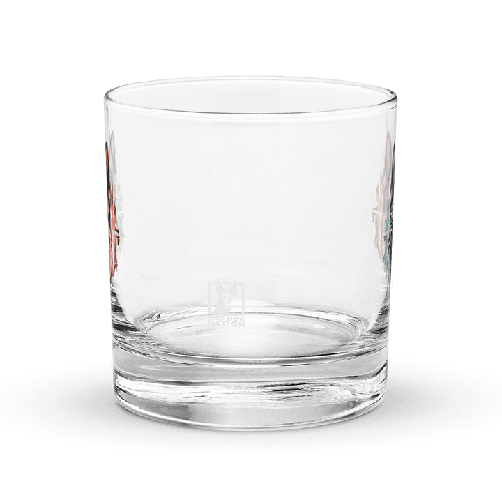 Warrior Malinois Whiskey Rocks Glass product image (2)