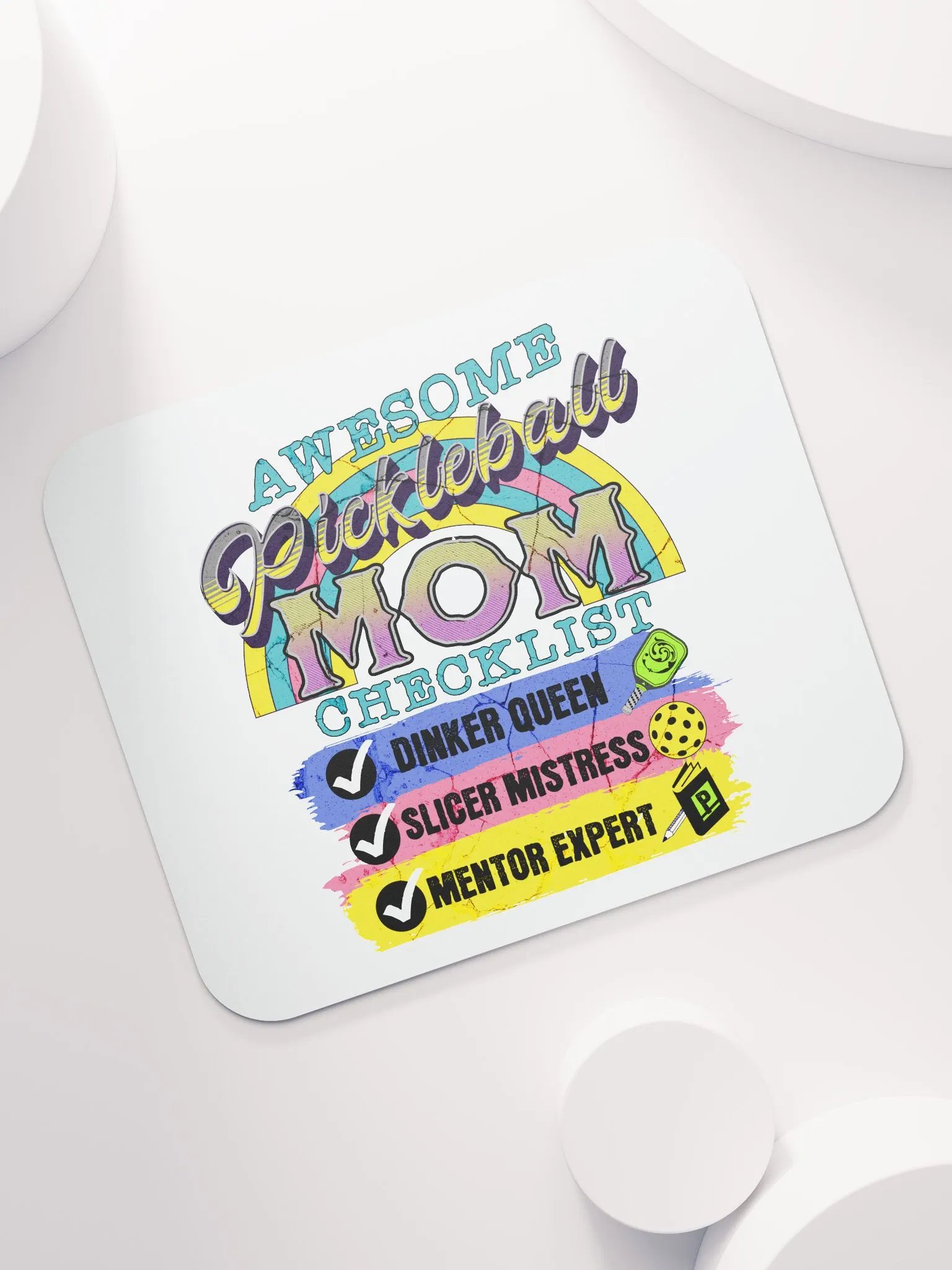 Mom Checklist Pickleball Mouse Pad product image (5)