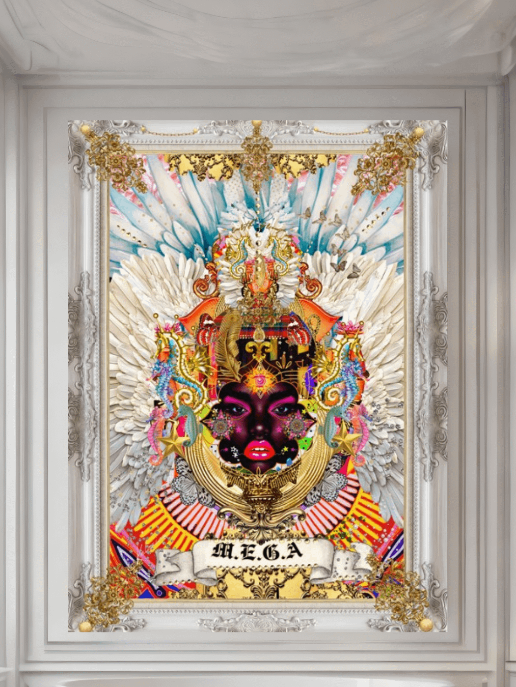 Kalaxia _Maximalist Iconic Bohemian Poster_ M.E.G.A; _Carbon & Stars_Urban Wall Art_ product image (1)