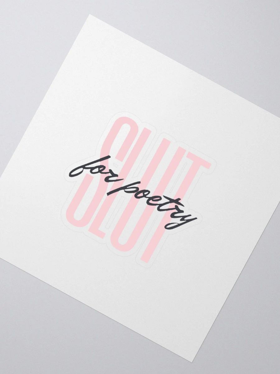 SLUT for poetry sticker product image (2)