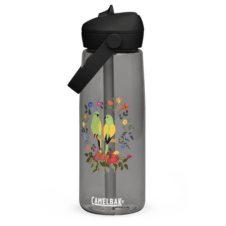 Floral Fantasy Flip Straw Water Bottle product image (3)