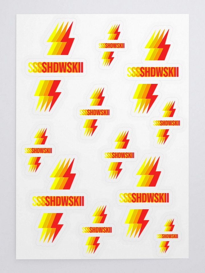3D STICKERS / RED TO YELLOW product image (1)