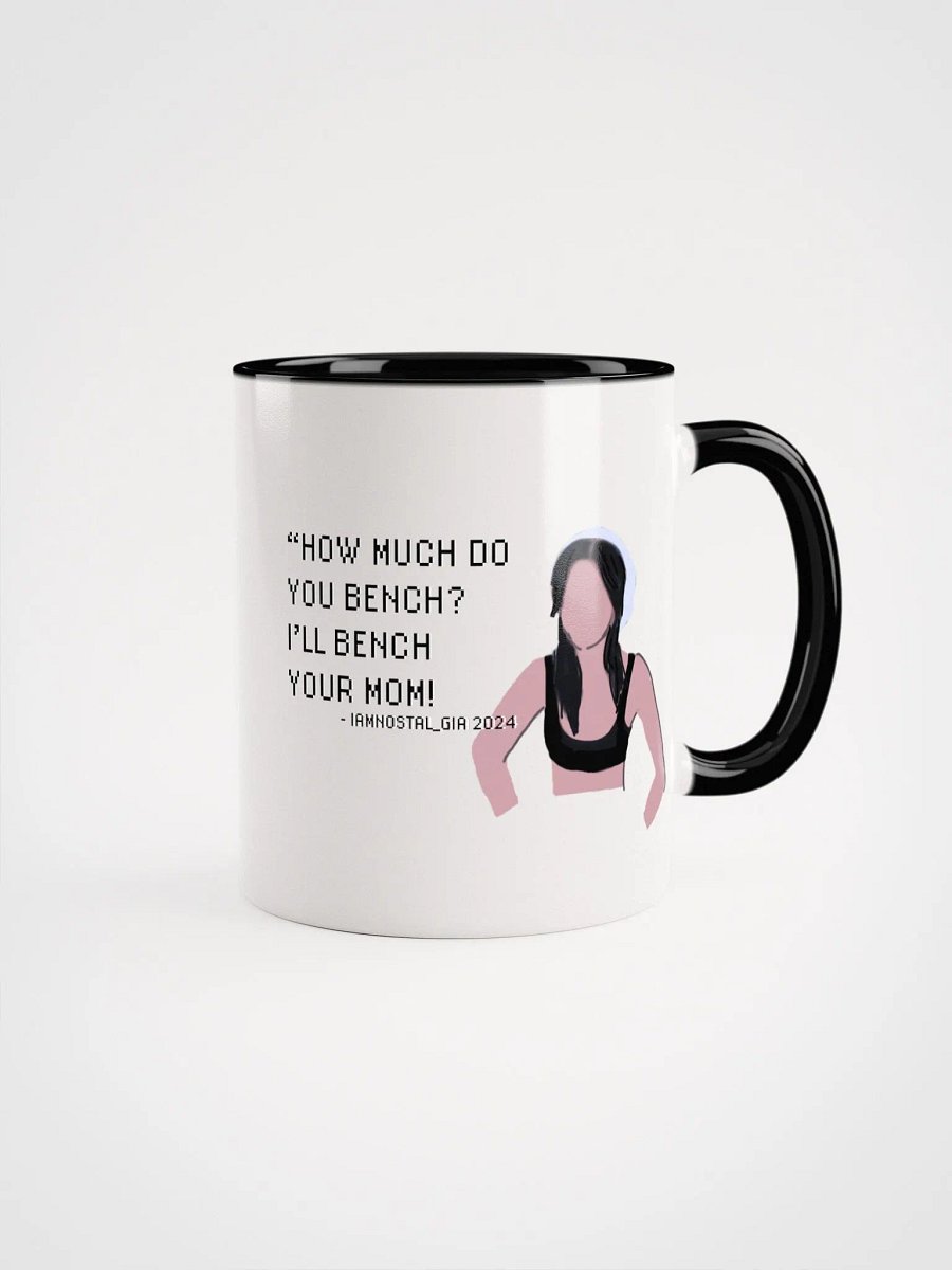 I'LL BENCH YOUR MOM Enamel Mug product image (5)
