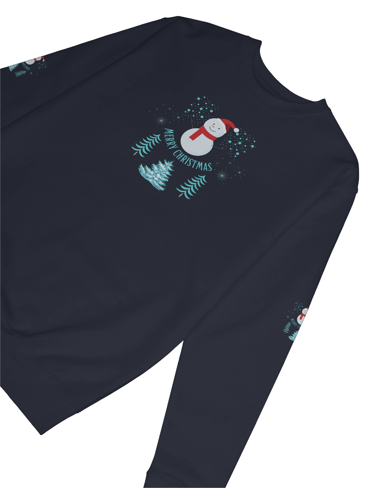 Merry Christmas Snowman Holiday Sweatshirt product image (56)