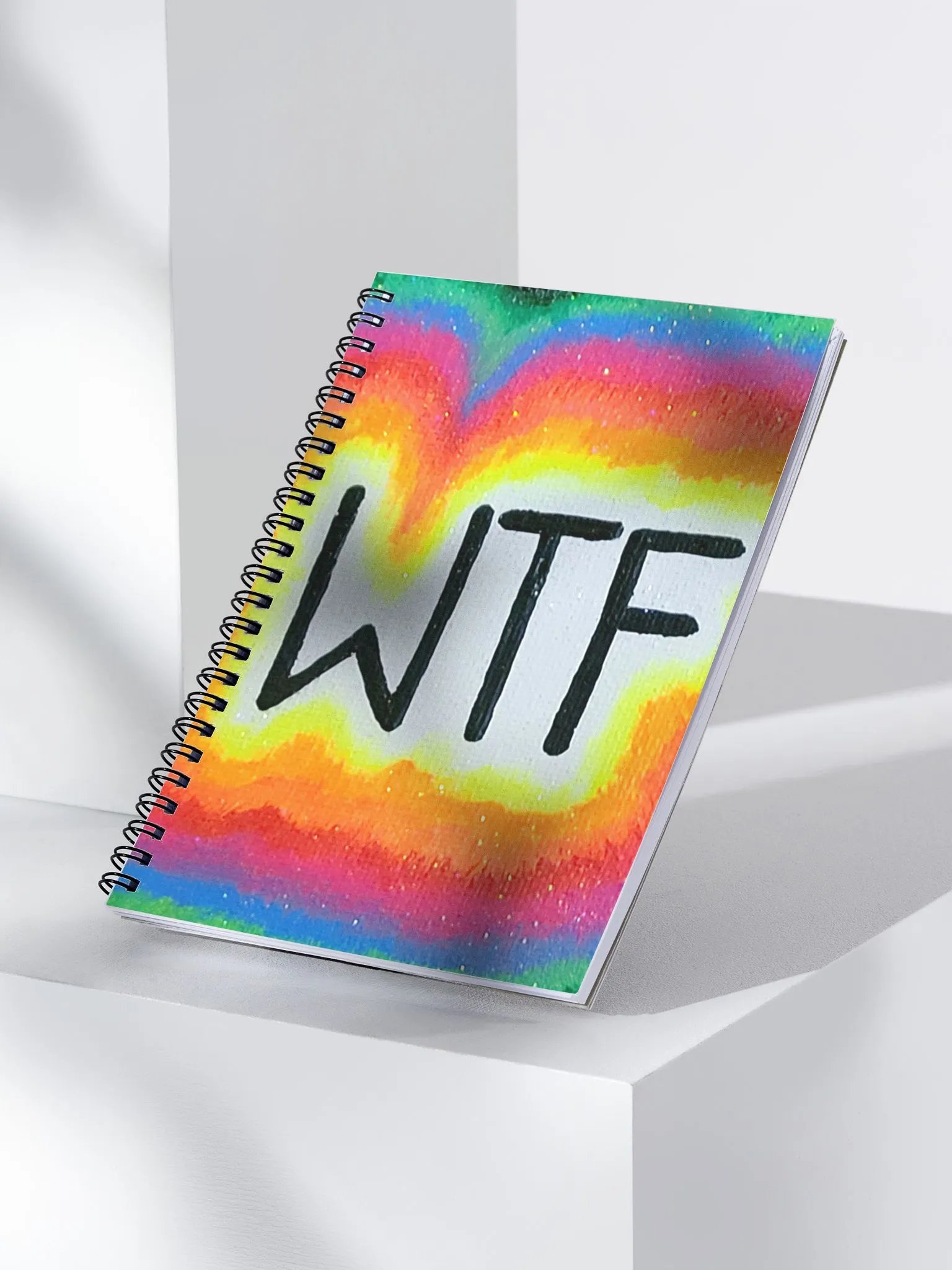 WTF Neon Spiral Notebook Journal product image (3)