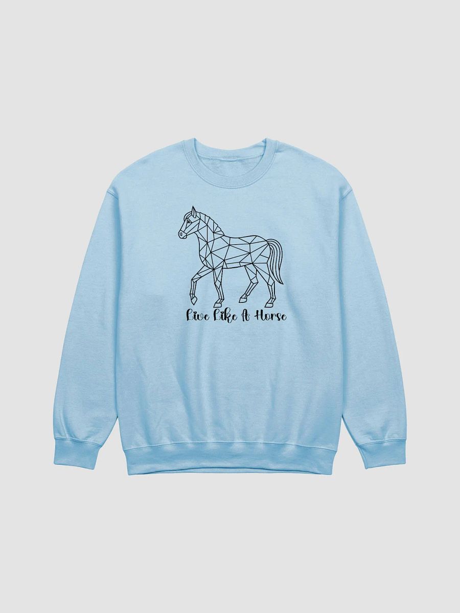 Horse Lover Sweatshirt, Equestrian Gift, Live Like A Horse Quote, Gen Z Fashion Sweatshirt, Crewneck Jumper, Horse Theme Clothing product image (2)