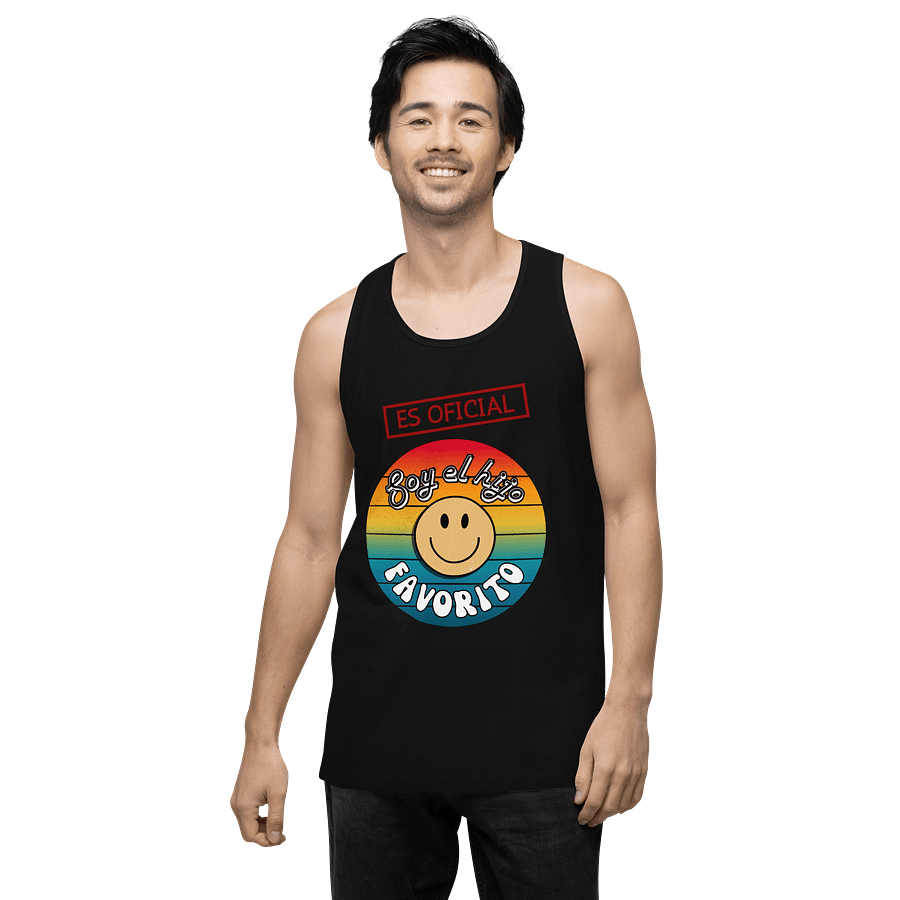retro tanktop for son es oficial soy el hijo favorito product image (4)