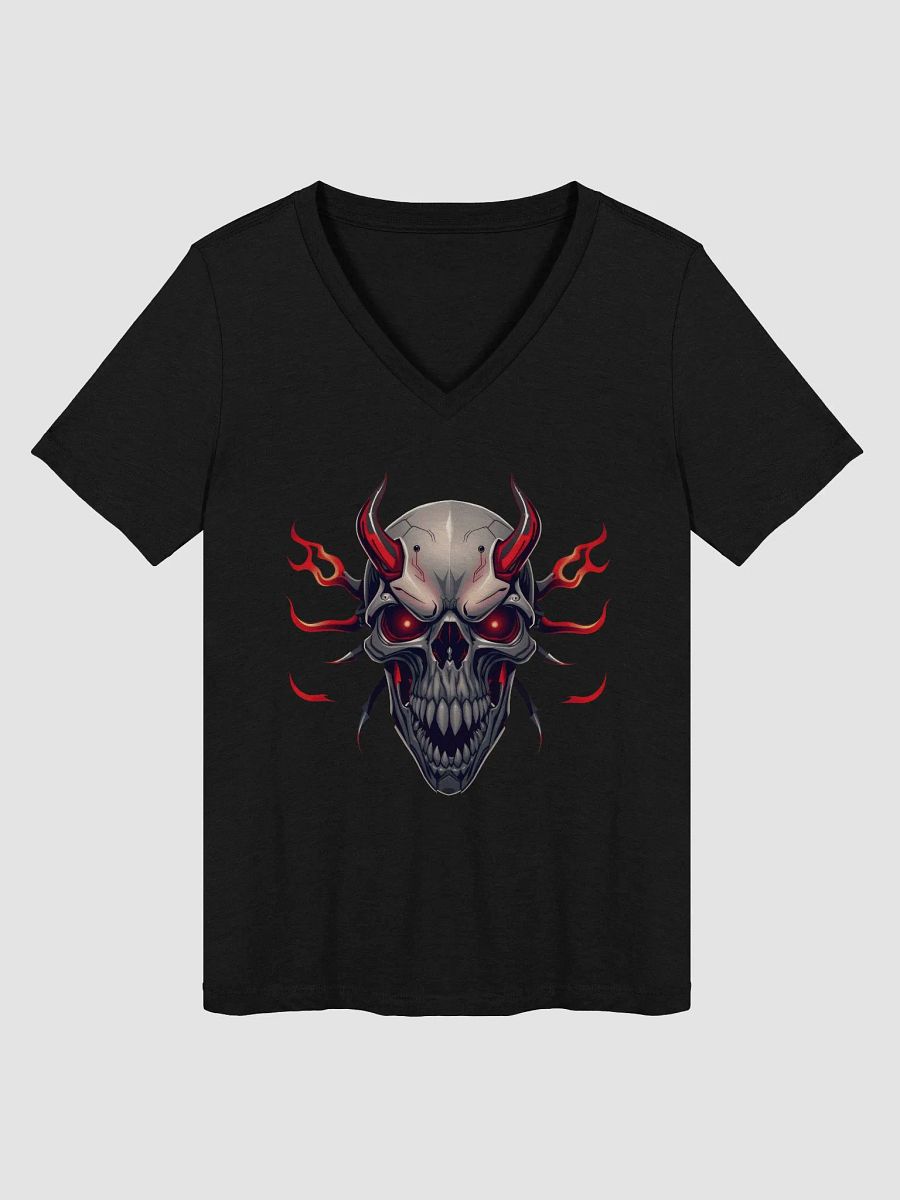Cybernetic Skull V-Neck Tee Bella+Canvas (Women's) product image (1)