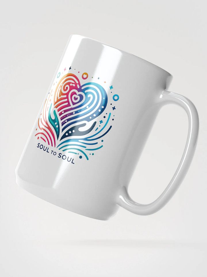Soulful Heart White Glossy Mug product image (2)