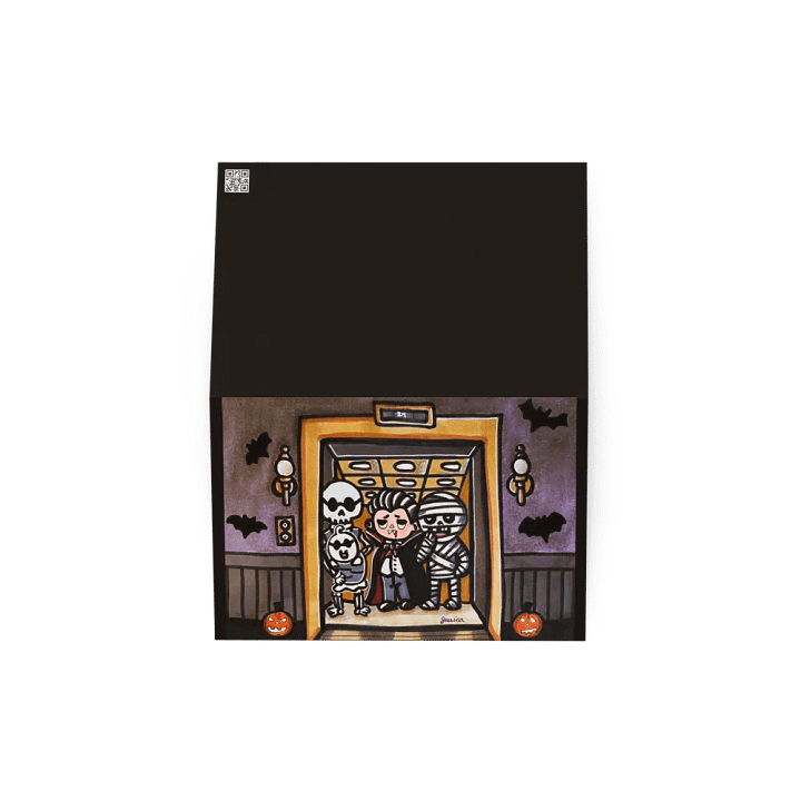 Eerie Elevator Greeting Card product image (2)