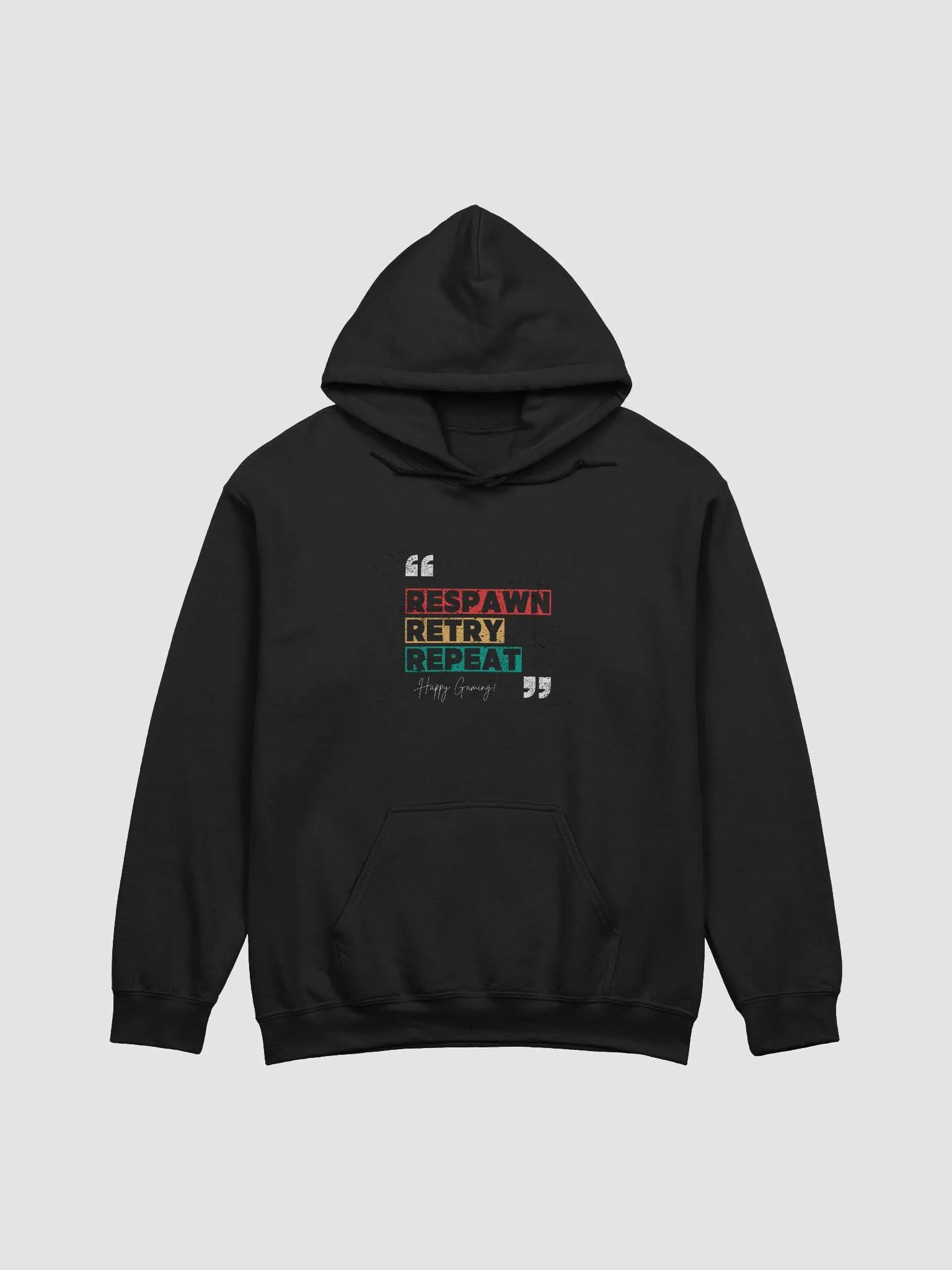 Respawn Retry Repeat | Distressed Gaming Hoodie product image (1)