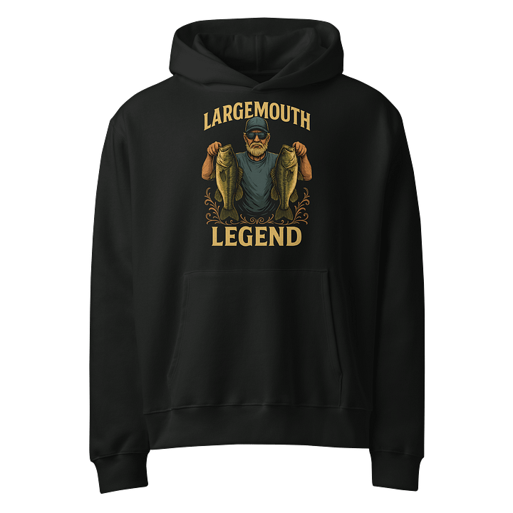 Bass Fishing Hoodie – Largemouth Bass Angler Pullover product image (1)