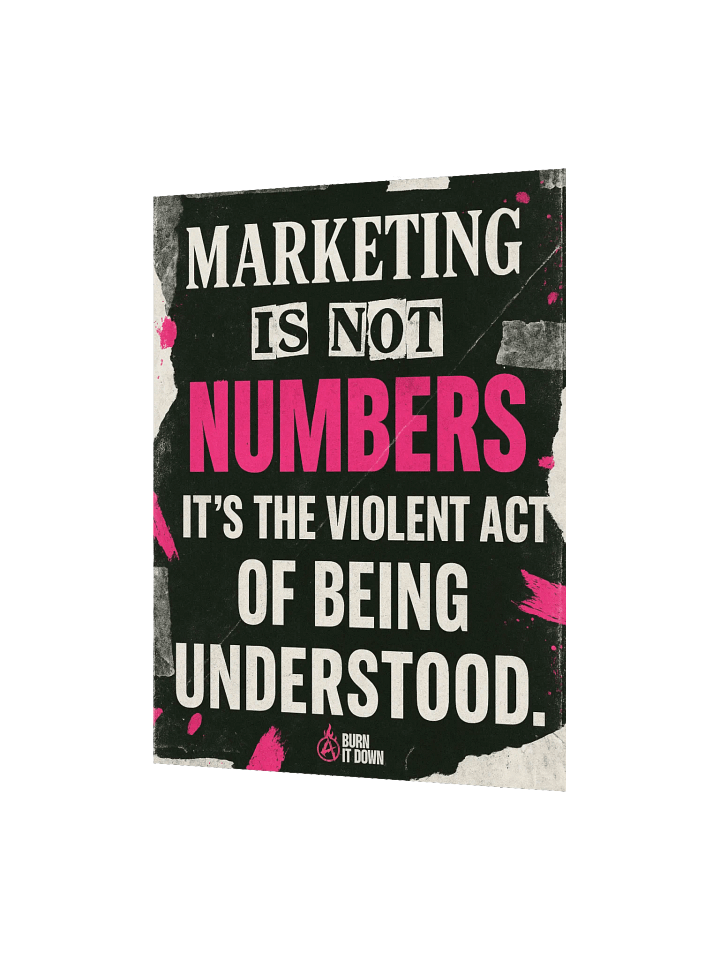 "The Violent Act of Being Understood" // 001 Poster product image (4)
