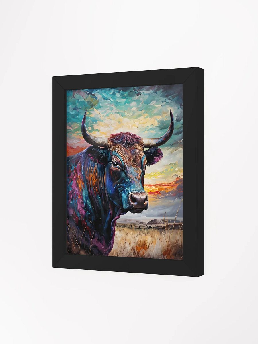 Vibrant Bull Framed Matte Poster product image (4)