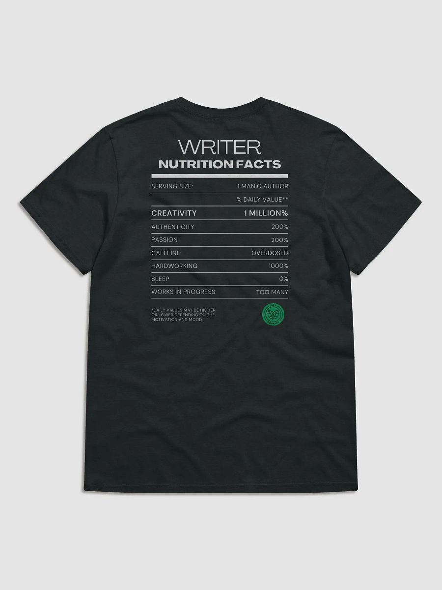 Writer's Nutritional Facts product image (5)