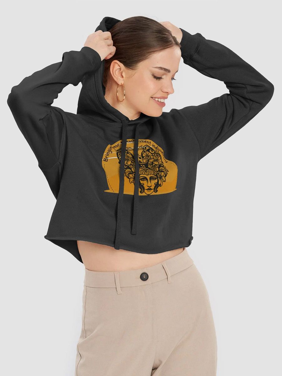 Bringing humor to each patient individually - Nurse icon Crop Hoodie product image (19)