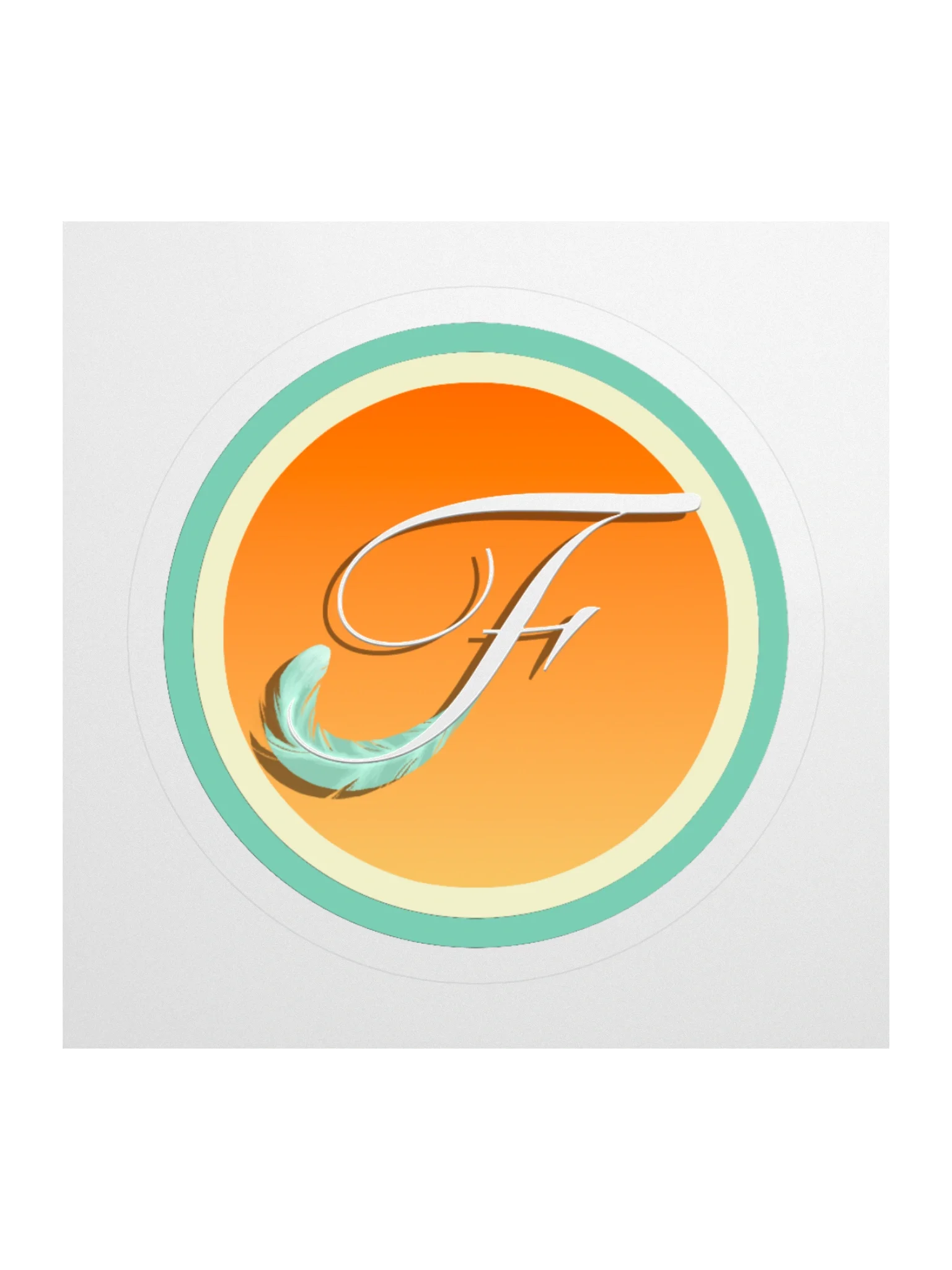 Feather Logo Sticker product image (1)