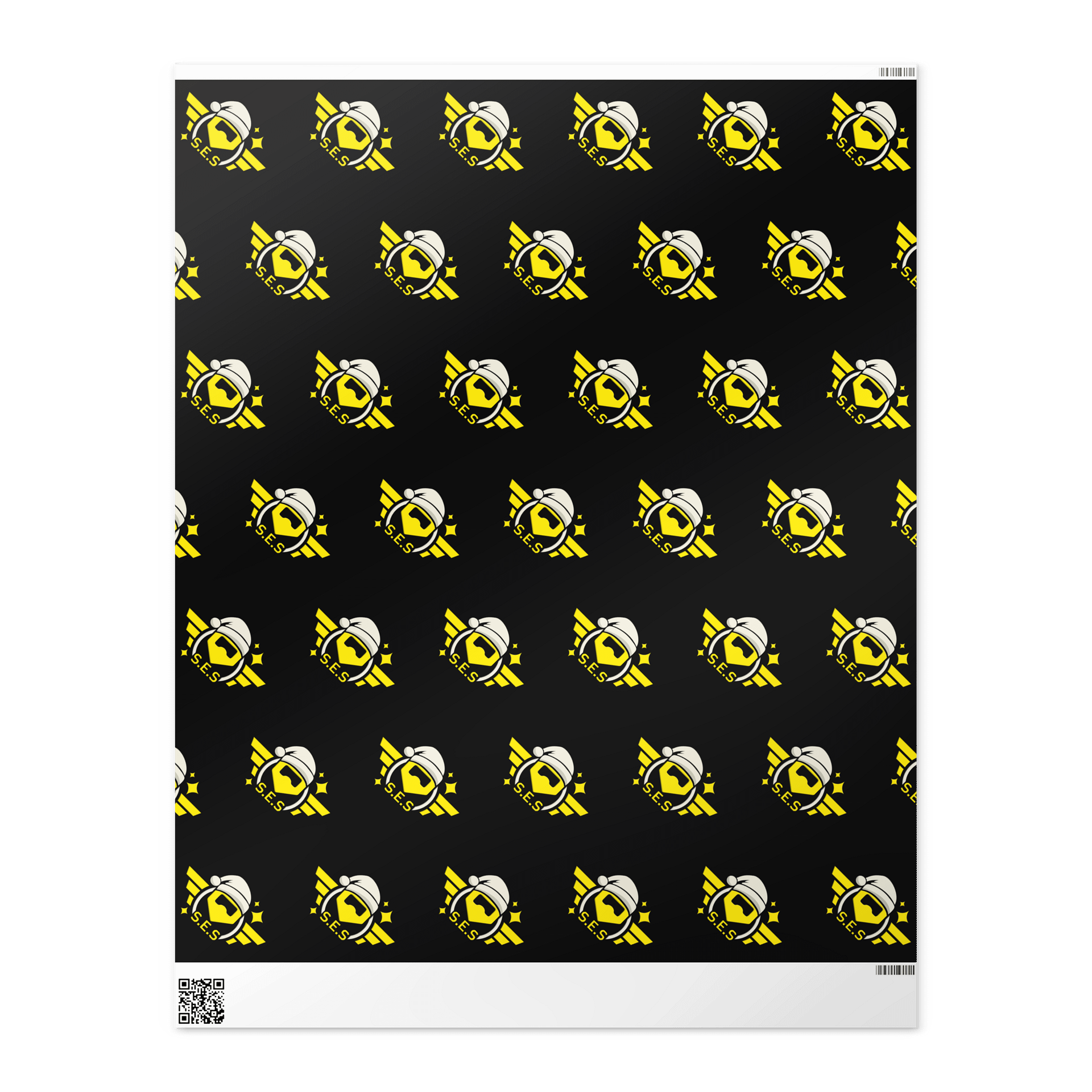 S.E.S Christmas 2025 - Black Wrapping Paper product image (2)