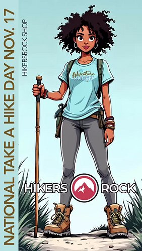 Nation “Take a Hike” day is coming. Make plans for next adventure in just over a week. #thinkoutside #hikersrockoutdoors #nat...