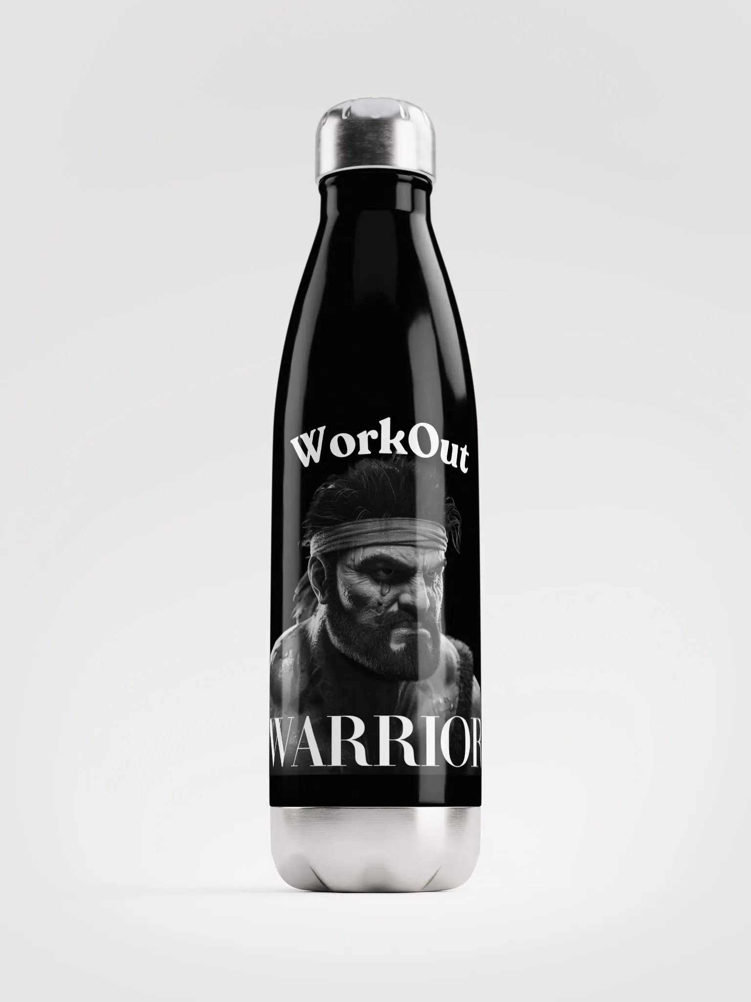 WorkOut Warrior- 17 oz Stainless Steel Water Bottle for Hot or Cold Liquids with Leak-Proof Cap product image (1)