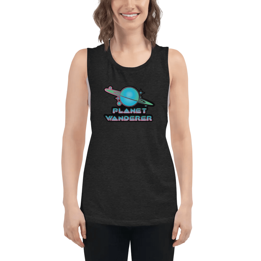 Planet Wanderer logo Women's Flowy Tank top product image (5)