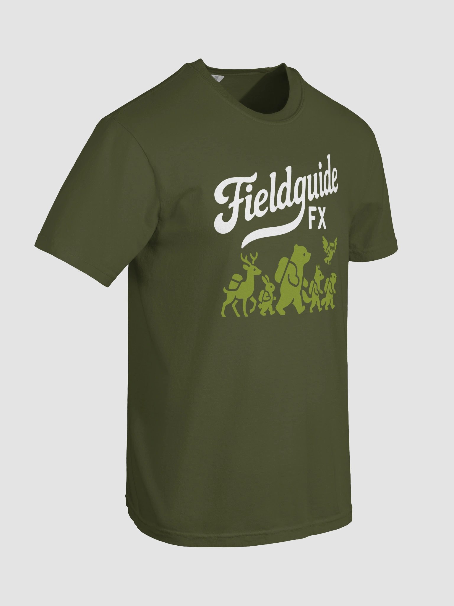 Sonic Travelers FieldguideFX Unisex T-Shirt - Forest Green product image (7)