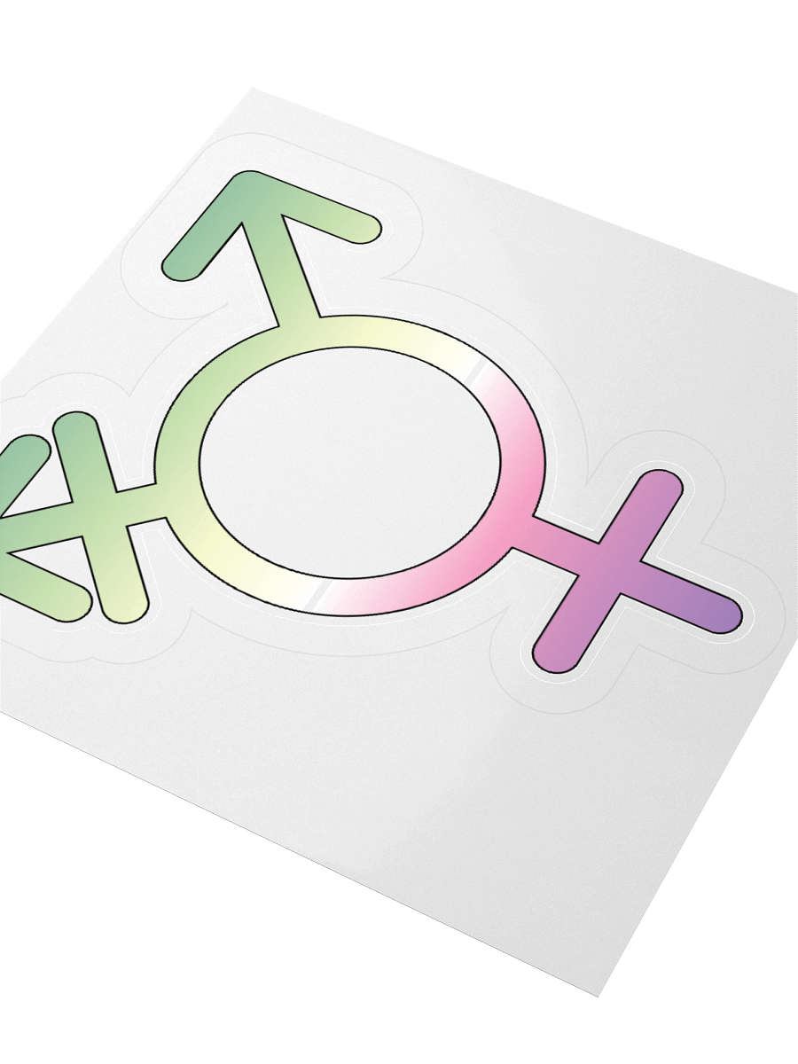 Genderfae Transgender Symbol Sticker product image (8)