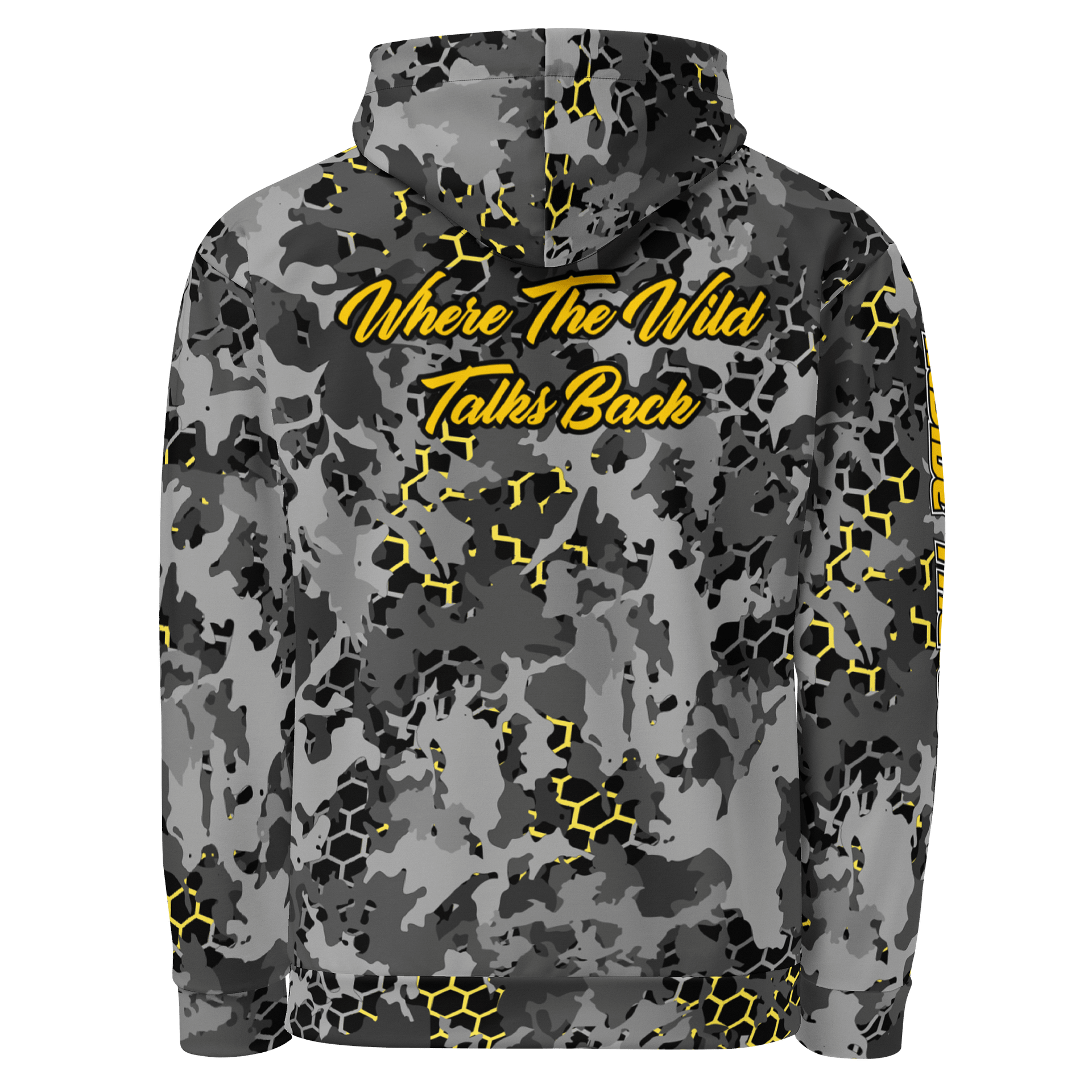 Yellow Camo Honeycomb Hoodie product image (3)