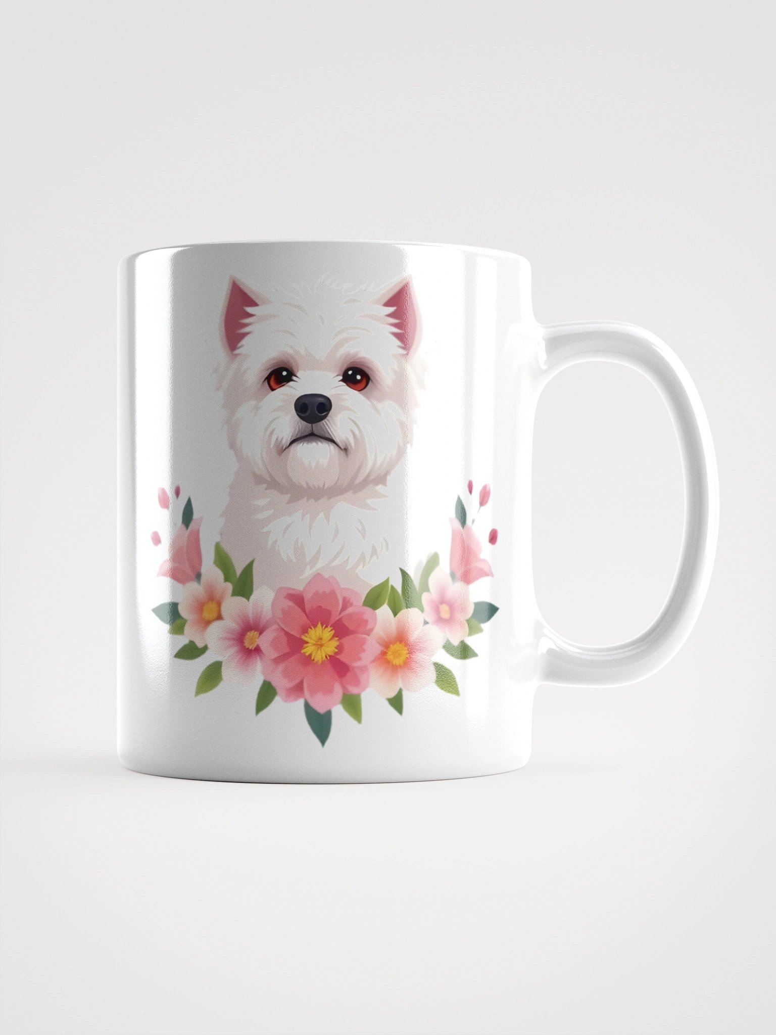 Floral Bichon Frise Mug product image (2)