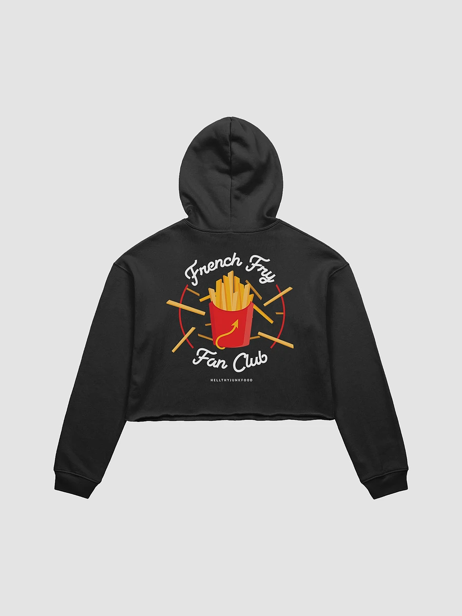 French Fry Fan Club Cropped Hoodie - Black product image (1)
